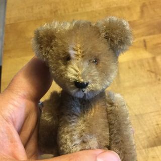 Adorable Vintage Mohair Schuco Miniature Yes No Teddy Bear Sweet