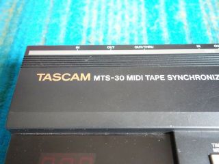 Tascam MTS - 30 Midi Tape Synchronizer w/ Box,  AC Adapter - 80 ' s Vintage - D207 4