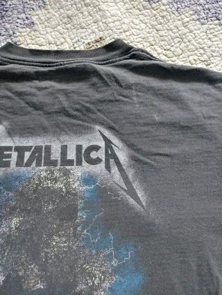 Vintage 90 ' s 1994 Metallica Ride The Lightning Shirt Distressed Thrash Metal. 8