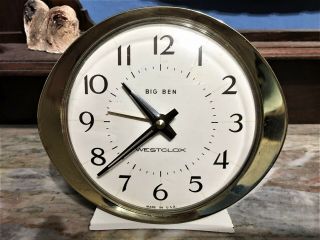 Vintage Westclox Big Ben Wind Up Deep Chime Alarm Clock Model 2 53647 - Made Usa