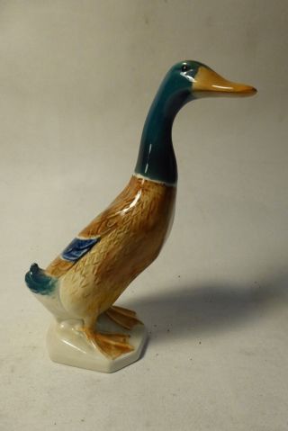 Vintage Beswick Pottery Ceramic Duck Statue 756 - 1