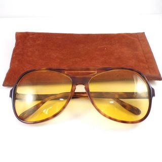 Vintage Ray Ban Powderhorn Sunglasses With Case Qxl9