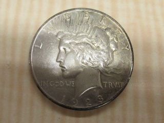 1928 Us 90 Silver Eagle Peace Dollar Coin Circulated Philadelphia Rare Date