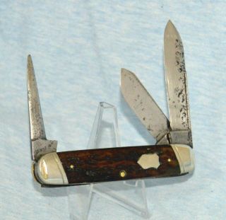 Rare Vintage Schatt & Morgan Bone Cattle Knife 1902 - 28 " No Case /box