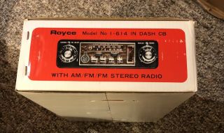 Royce Model 1 - 164 23 Channel CB Transceiver AM/FM FM Stereo Radio Vintage 1976 7