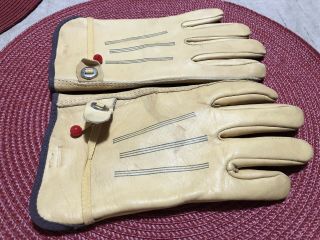 Vintage Wells Lamont Gloves Brotherhood Leather 1178 Rare Freddy Krueger Trucker 3