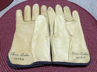 Vintage Wells Lamont Gloves Brotherhood Leather 1178 Rare Freddy Krueger Trucker 4