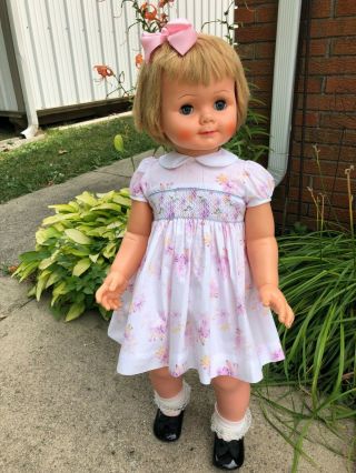 Rare Vintage Ideal Doll 32 " - Saucy Playpal Walker 1959