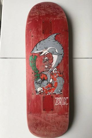 Zorlac,  Rob Mertz Shark,  Pushead Artwork,  Vintage Skateboard