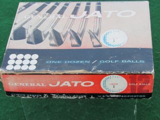 1950s General Jato Golf Balls Box 1 Dozen Vintage by General Tire & Rubber 3