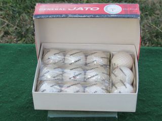 1950s General Jato Golf Balls Box 1 Dozen Vintage by General Tire & Rubber 5
