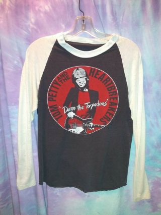 Authentic Vintage Tom Petty And The Heartbreakers Damn The Torpedoes T - Shirt