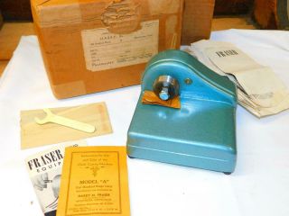 Vintage Bliss Portable Strip Slitter Wool Cutter Model A Harry M Fraser W Papers