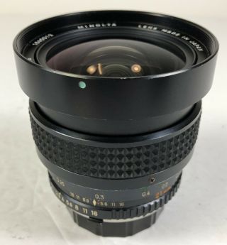 (rare) Minolta Mc W.  Rokkor - X 21mm F2.  8 Lens Ex,