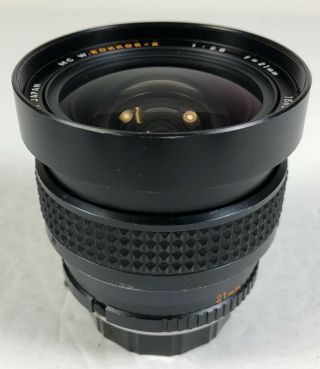 (RARE) Minolta MC W.  Rokkor - X 21mm f2.  8 lens ex, 3