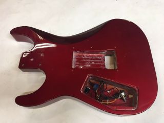Vintage 80 ' s Kramer USA Pacer Imperial Metallic Red Electric Guitar Body 7