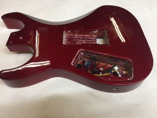 Vintage 80 ' s Kramer USA Pacer Imperial Metallic Red Electric Guitar Body 8