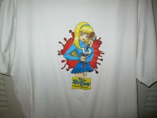 vintage HOOK UPS skateboard shirt 90s jeremy klein sean cliver anime buffy rare 2