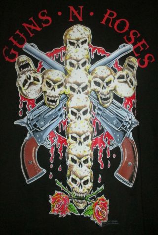 Rare Vintage / Guns N Roses " Use Your Illusion " Tour T - Shirt 1991
