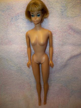 Vintage Pretty American Girl Barbie Head On Straight Leg Barbie Body Please Read