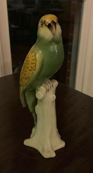 Vintage Parakeet Figure Plant Tuscan China Made In England