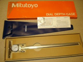0 - 12 " Mitutoyo Vintage Dial Depth Gage / Caliper Machinist Tool