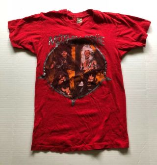 Vtg 80s Motley Crue Shout Of The Devil Concert Tour T Shirt Screen Stars Size S