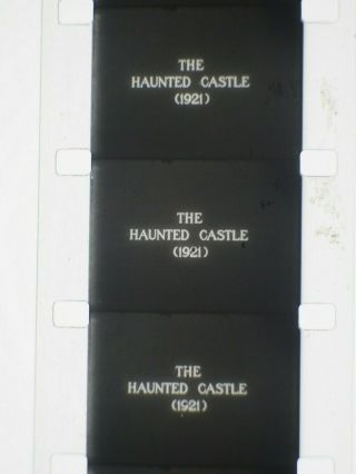 F.  W.  Murnau THE HAUNTED CASTLE (1921) RARE 16mm feature complete on 1 reel 4