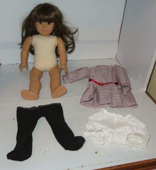 Vintage American Girl Pleasant Company Samantha Doll White Body Meet Outfit 1986 7