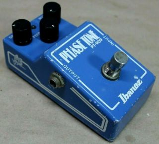 VINTAGE IBANEZ PT - 909 PHASE TONE PHASER EFFECTS PEDAL BUTTERFLY LOGO JAPAN MADE 2
