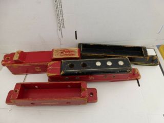 Vintage Seaver Toy Co.  Wooden Train Set Toy Burbank Ca.  038f