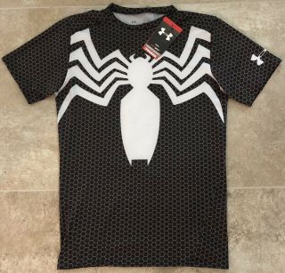 Under Armour Venom/black Suit Spider - Man Compression Shirt - Large (l),  Rare