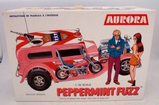 Peppermint Fuzz 1/32 Scale Vintage Aurora Plastic Kit Complete - Hot Rod