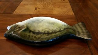 Bass Wood Carving Wood Bowl Fish Decoy Duck Decoy Casey Edwards 5
