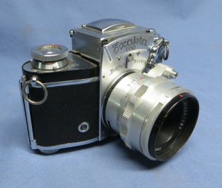 Vintage EXAKTA VX Camera w/Carl Zeiss Jena Biotar 58mm f/2 Lens EXC 2