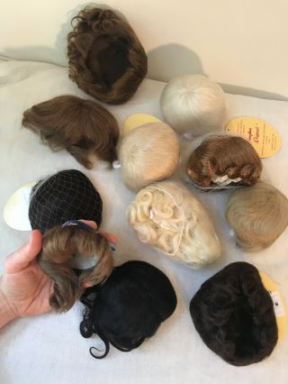 11 Kemper and Vintage Mohair Doll Wigs Small to Medium 7