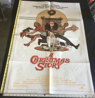 Vintage Rare 1983 A Christmas Story 1 - Sh Theater Movie Poster