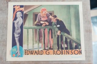 Rare Two Seconds 1932 Edward G.  Robinson First National Pictures Lobby Card