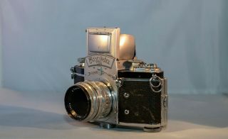Ihagee Exakta Varex Dresden 35mm Slr Vintage Camera With Lens