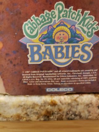 Vintage 1987 Cabbage Patch Kids Babies bean butt baby SANDRA JOSEPHINE 3