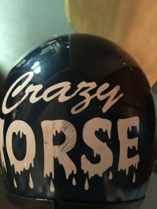 Vintage Ford “crazy Horse” Motorcycle Drag Racing Helmet