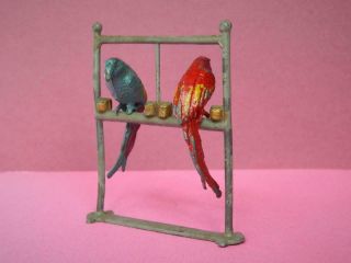 F.  G.  Taylor & Son Very Rare Lead Zoo Circus Series 2 Parrots On A Perch