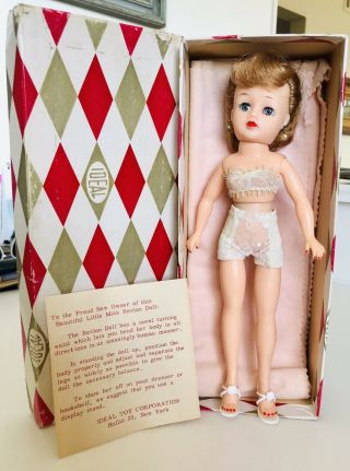 Vintage Ideal Little Miss Revlon 10 1/2” Fashion Doll Box