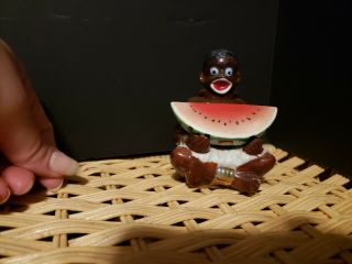 Vintage Black Americana Watermelon Nodder Salt and Pepper Shaker Set 6