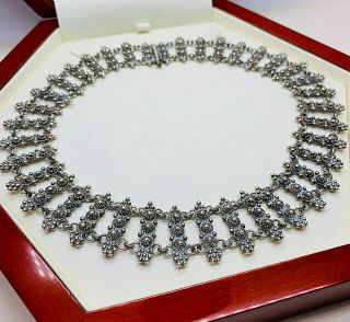 Vintage Jewellery Silver 900 Ornate Necklace