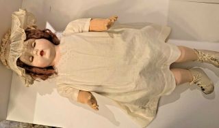 1920s Acme Toy Co Composition Cloth Baby Doll 26 " Rare