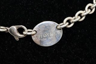 A Vintage ' Please Return To ' Tiffany & Co Sterling Silver 925 Necklace 6