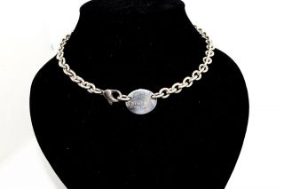 A Vintage ' Please Return To ' Tiffany & Co Sterling Silver 925 Necklace 7