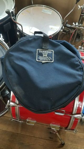 Humes & Berg Tuxedo 15dia " X 14 " Tom Drum Bag Vintage Blue