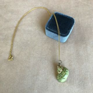 Tiffany & Co Vintage Elsa Peretti 20 " Green Shell Necklace